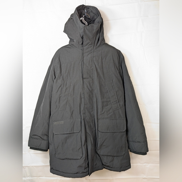 Calvin Klein Long Puffer Jacket Mens Size Large Winter Warm